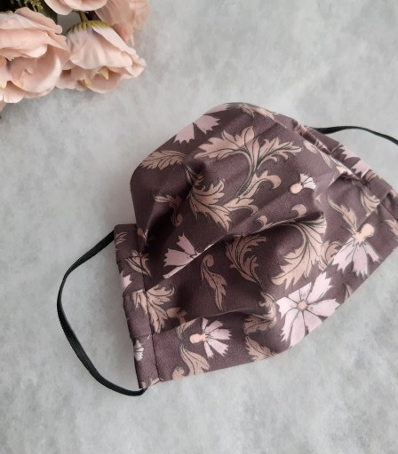 ULIZE Handmade Bordo ar rakstu Face mask