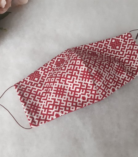 ULIZE Handmade Raiba AR LATVISKU RAKSTU Face mask