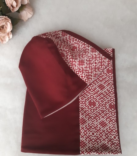 ULIZE Handmade  Cotton scarf with warm fleece lining
