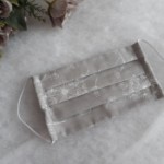 ULIZE Handmade Pelēka ar pieneņpūkām Face mask
