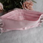 ULIZE Handmade Rozā ar rakstu Face mask